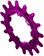 Wheels Manufacturing SOLO-SPEED Cog - 16t, Fits SOLO-SPLINE and SOLO-XD kits, Purple