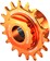 Wheels Manufacturing SOLO-SPLINE Micro Spline Single Speed Conversion Kit - 18t, For Shimano Micro Spline Hub Bodies, Orange