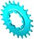 Wheels Manufacturing SOLO-SPEED Cog - 22t, Fits SOLO-SPLINE and SOLO-XD kits, Teal