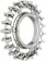 Gates Carbon Drive CDX CenterTrack Thread-On Fixie Rear Sprocket - 21t, Compatible with ISO Fixed Cog Threading, Silver







