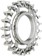 Gates Carbon Drive CDX CenterTrack Thread-On Fixie Rear Sprocket - 21t, Compatible with ISO Fixed Cog Threading, Silver