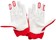 100% Itrack Gloves - Red, Small