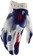 100% Itrack Gloves - Blue/White, Large