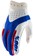 100% Itrack Gloves - Red/White/Blue, Small
