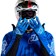 Troy Lee Designs Air Glove – Blotted Bright Blue, Small