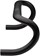 MSW Flat Top Shallow Drop Handlebar - Aluminum, 31.8mm, 38cm,Black