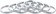 Problem Solvers Headset Stack Spacer - 28.6, 5mm, Aluminum, Silver, Bag of 10 