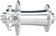 All-City Go-Devil Front Hub - 15/12/QR x 100mm, 6-Bolt, Silver, 32h 