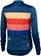 Salsa Team Polytone Women's Long Sleeve Jersey - Dark Blue, w/ Stripes, Medium 