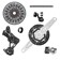 SRAM X0 Eagle T-Type Ebike AXS Groupset - 104BCD 34T, Derailleur, Shifter, 10-52t Cassette, Clip-On Guard, Arms not included