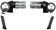 microSHIFT Bar End Shifter Set, 8-Speed Road, Double/Triple, Shimano Compatible, Black 