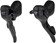 microSHIFT R7 Drop Bar Shift Lever Set - 3 x 7-Speed, Standard Reach, Shimano Compatible, Black






