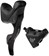 Campagnolo Chorus Ergopower Hydraulic Brake/Shift Lever and Disc Caliper - Right/Rear, 12-Speed, 140mm Flat Mount Caliper, Black 