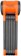 Kryptonite Evolution 790 Folding Lock - 90cm, Keyed, Inludes Click Tight Bracket, Black/Orange