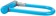 Kryptonite Krypto Series 2 Mini-7 U-Lock - 3.25 x 7", Keyed, Blue, Includes bracket