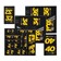 FOX Heritage Decal Kit for Forks and Shocks, Yellow
