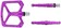 Wolf Tooth Ripsaw Aluminum Pedals - Platform, Aluminum, 9/16", Ultraviolet Purple