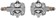 LOOK X-TRACK Dual Power Pedals - Dual Sided Clipless, Chromoly, 9/16", Silver