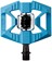 Crankbrothers Double Shot 1 Pedals - Single Side Clipless with Platform, Composite, 9/16", Blue