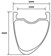 WHISKY No.9 GVL Rim - 700, Disc, Matte Carbon, 24H