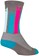 SockGuy Crew Felines Socks - 6", Gray/Pink/Teal, Large/X-Large
