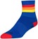 SockGuy Classic Vintage Socks - 4", Blue/Red/Orange/Yellow, Small/Medium