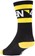 45N Lightweight SuperSport Sock - 7", Black/Citron, Small