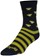 SockGuy Buzz Crew Socks - 6", Black/Yellow, Large/X-Large