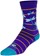 SockGuy Dragonflies Crew Socks - 6", Purple/Blue/Orange, Large/X-Large
