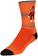 SockGuy Funky Monkey Crew Socks - 6", Orange/Red/Brown, Large/X-Large