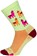 SockGuy Mo' Llamas Crew Socks - 6", Green/Pink/Orange, Large/X-Large