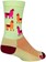 SockGuy Mo' Llamas Crew Socks - 6", Green/Pink/Orange, Large/X-Large