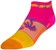 SockGuy Tropical Classic Low Socks - 1", Pink/Yellow/Orange, Women's, Small/Medium