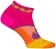 SockGuy Tropical Classic Low Socks - 1", Pink/Yellow/Orange, Women's, Small/Medium