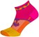 SockGuy Tropical Classic Low Socks - 1", Pink/Yellow/Orange, Women's, Small/Medium