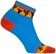 SockGuy Desert Classic Low Socks - 2", Blue/Orange/Gold, Women's, Small/Medium