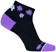 SockGuy Channel Air Daisy Classic Low Socks - 2", Black/Purple, Women's, Small/Medium