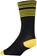45NRTH Lightweight Sock - Black/Citron Stripe, Small