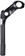 Zoom Quick Comfort Adjustable Stem - 110mm, 25.4 Clamp, Adjustable 80-150deg, 22.2-24tpi Quill, Aluminum, Black