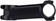 MSW 6 Stem - 100mm, 31.8 Clamp, +/-6, 1 1/8", Aluminum, Black