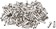 DT Swiss Pro Head Brass Nipples: 2.0 x 14mm, Silver, Box of 100