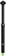 SDG Tellis Dropper Seatpost - 34.9mm, 125mm, Black 