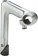 Zoom HE 1" Quill Stem - 100mm, 25.4 Clamp, -17, 22.2-24tpi Quill, Aluminum, Silver