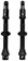 WTB TCS Max-Flow Tubeless Valves - 44mm, Black, Pair