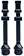 Stan's Tubeless Exo-Core Valve Stems - Alloy, Medium, Black, Pair
