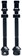 Stan's Tubeless Exo-Core Valve Stems - Alloy, Tall, Black, Pair