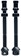 Stan's Tubeless Universal+ Valve Stems - Alloy, Extra Tall, Black, Pair
