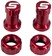 Stan's Tubeless Valve Stem Cap Color Kit - Red, Pair