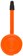 Tubolito Tubo BMX Tube - 20 x 1 1/8-1 3/8, 42mm Presta Valve, Orange