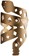 PDW Rattlesnek Kej Water Bottle Cage - Desert Gold, Left Opening